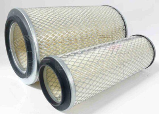 Inline FA10528. Air Filter Product – Cartridge – Round Product Air filter kit Comprises Outer and inner elements Outer only FIN-FA19034 Inner only FIN-FA19035