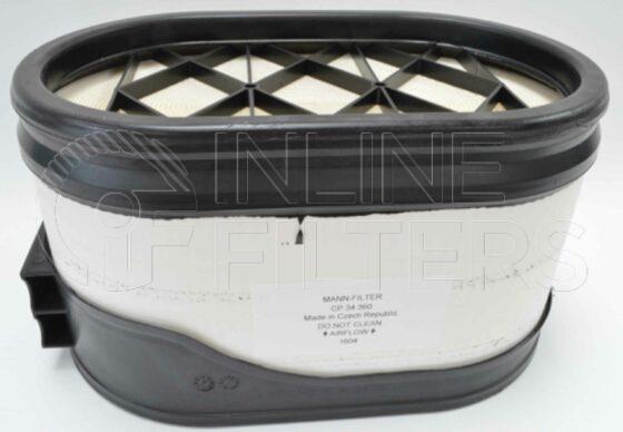 Inline FA10540. Air Filter Product – Cartridge – Oval Product Oval outer air filter cartridge Inner Safety FIN-FA10541
