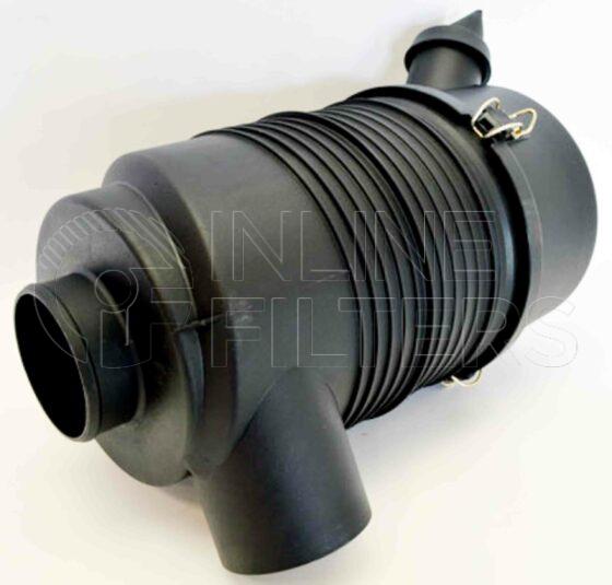 Inline FA10648. Air Filter Product – Housing – Complete Plastic Product Air filter housing Inlet OD 76mm Outlet OD 76mm Mounting Band FIN-FA14150 Rain Cap FIN-FA11086 Replacement Element FIN-FA14869