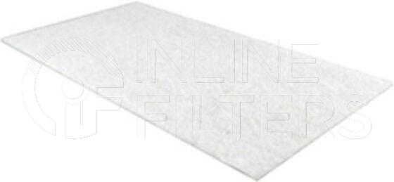 Inline FA10726. Air Filter Product – Mat – Oblong Product Panel air filter Type Foam