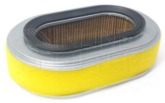 Inline FA10808. Air Filter Product – Cartridge – Oval Product Oval cartridge air filter Bolt Holes 2