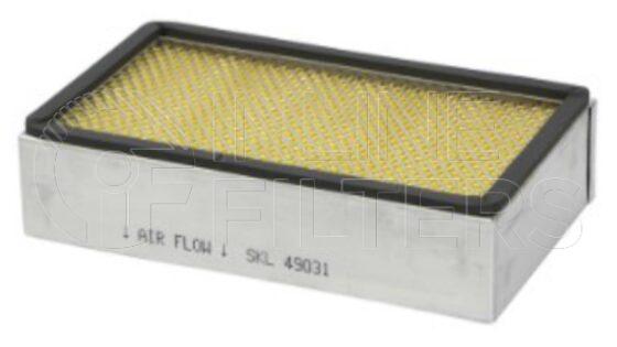 Inline FA10828. Air Filter Product – Panel – Oblong Product Air filter product