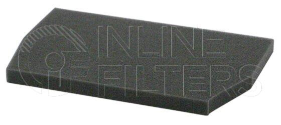 Inline FA10860. Air Filter Product – Mat – Oblong Product Air filter product