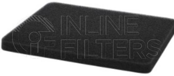 Inline FA10880. Air Filter Product – Mat – Oblong Product Air filter product