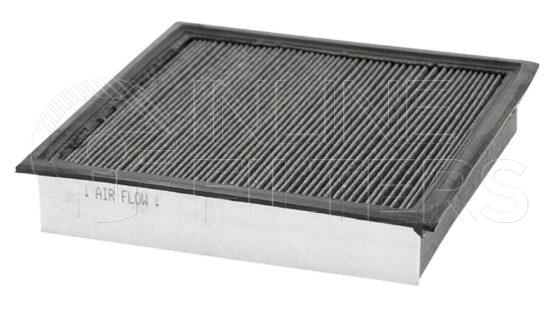 Inline FA10972. Air Filter Product – Panel – Oblong Product Cabin air filter Recommended For Odours, Smoke, Pollen, Dust Media Pleated carbon Carbon Media version FIN-FA10969 Paper Media version FIN-FA10973