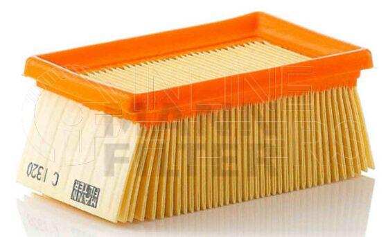 Inline FA11049. Air Filter Product – Panel – Oblong Product Air filter product