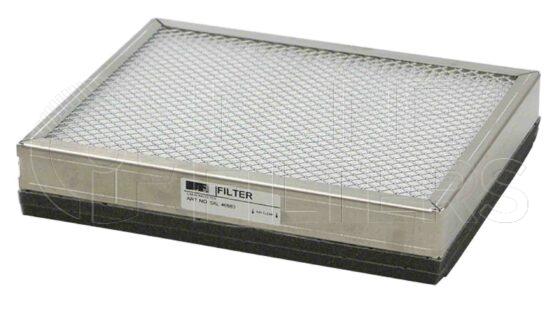 Inline FA11160. Air Filter Product – Panel – Oblong Product Air filter product