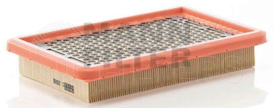 Inline FA11234. Air Filter Product – Panel – Oblong Product Panel air filter Type Hard plastic