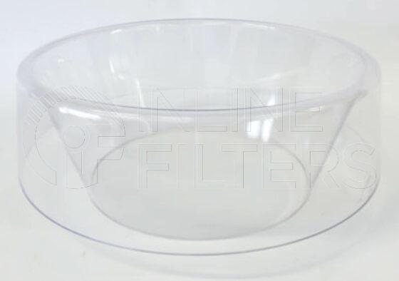 Inline FA11423. Air Filter Product – Accessory – Pre Cleaner Product Glass bowl for pre-cleaner Outlet OD 303mm Used With FIN-FA10177 pre-cleaner