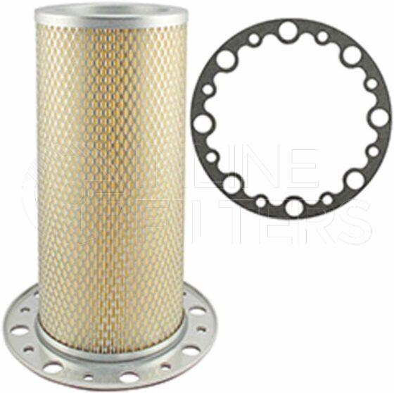 Inline FA11453. Air Filter Product – Cartridge – Inner Product Inner safety air filter with flange Bolt Holes 8 Outer FIN-FA11440 or Outer FBW-LL1634