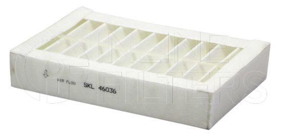 Inline FA11549. Air Filter Product – Panel – Oblong Product Air filter product