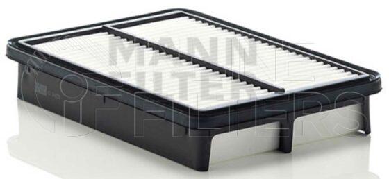Inline FA11554. Air Filter Product – Panel – Oblong Product Panel air filter Type Hard plastic