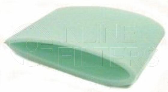 Inline FA11576. Air Filter Product – Band – Round Product Foam outer air filter Used With FIN-FA11573