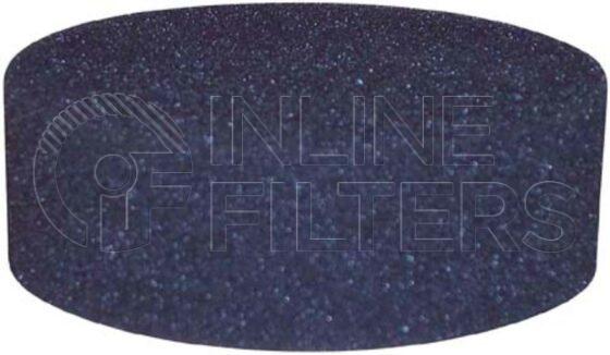 Inline FA11579. Air Filter Product – Mat – Round Product Foam air prefilter mat