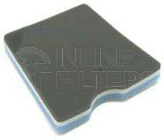 Inline FA11581. Air Filter Product – Mat – Oblong Product Foam air prefilter mat Main Filter FIN-FA11575