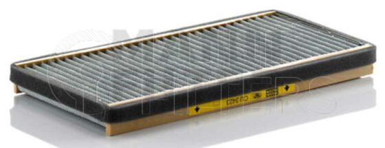 Inline FA11743. Air Filter Product – Panel – Oblong Product Cabin air filter