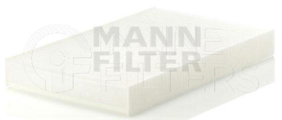 Inline FA11761. Air Filter Product – Panel – Oblong Product Cabin air filter