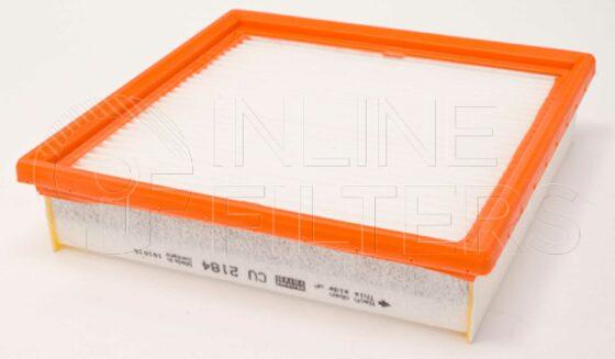 Inline FA11764. Air Filter Product – Panel – Oblong Product Cabin air filter