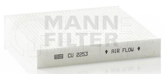 Inline FA11765. Air Filter Product – Panel – Oblong Product Cabin air filter