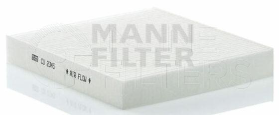 Inline FA11791. Air Filter Product – Panel – Oblong Product Cabin air filter