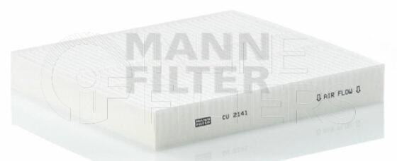 Inline FA11822. Air Filter Product – Panel – Oblong Product Cabin air filter