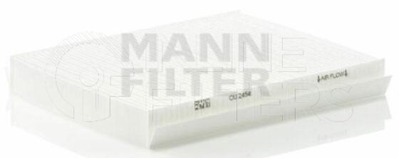 Inline FA11825. Air Filter Product – Panel – Oblong Product Cabin air filter