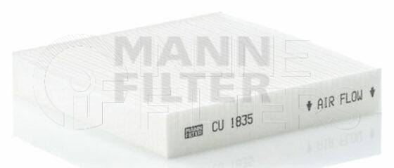Inline FA11841. Air Filter Product – Panel – Oblong Product Cabin air filter