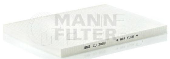 Inline FA11877. Air Filter Product – Panel – Oblong Product Cabin air filter