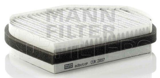 Inline FA11886. Air Filter Product – Panel – Odd Product Cabin air filter