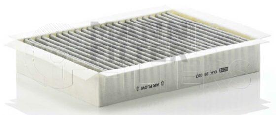 Inline FA11894. Air Filter Product – Panel – Oblong Product Cabin air filter
