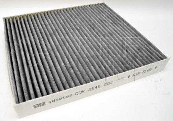 Inline FA11921. Air Filter Product – Panel – Oblong Product Cabin air filter Media Activated Carbon Standard Media FIN-FA11807