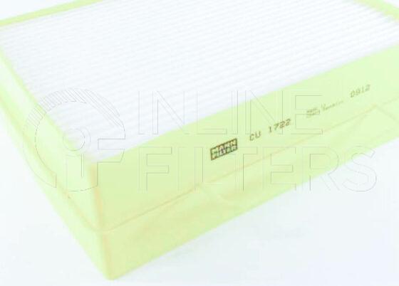 Inline FA11997. Air Filter Product – Panel – Oblong Product Air filter product