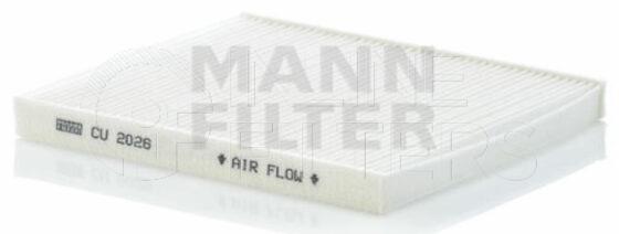Inline FA11999. Air Filter Product – Panel – Oblong Product Cabin air filter