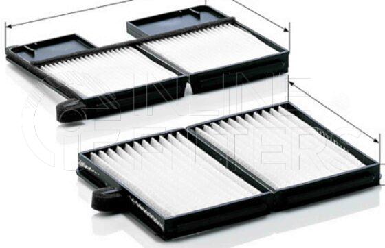 Inline FA12007. Air Filter Product – Panel – Oblong Product Cabin air filter