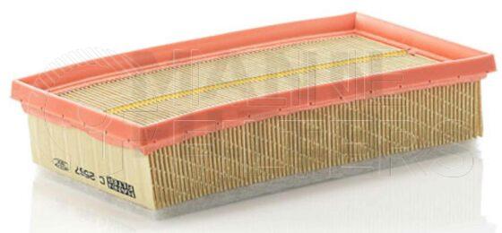 Inline FA12107. Air Filter Product – Panel – Oblong Product Panel air filter Type Soft plastic