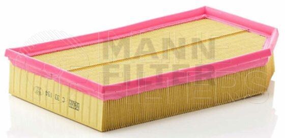 Inline FA12190. Air Filter Product – Panel – Oblong Product Panel air filter Type Soft plastic