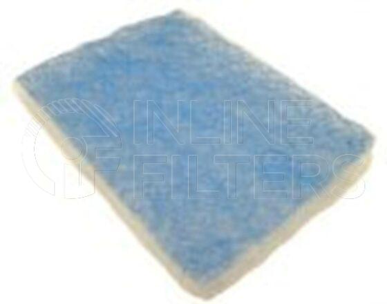 Inline FA12301. Air Filter Product – Mat – Oblong Product Air filter product