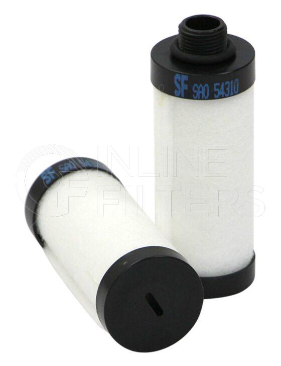 Inline FA12480. Air Filter Product – Compressed Air – Threaded Product Threaded compressed air filter