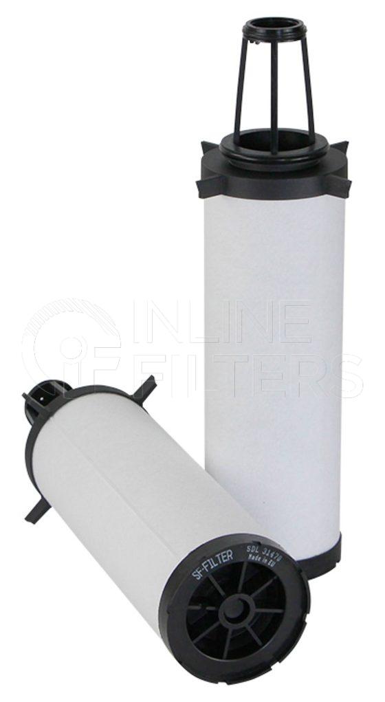 Inline FA13515. Air Filter Product – Compressed Air – Cartridge Product Air filter product
