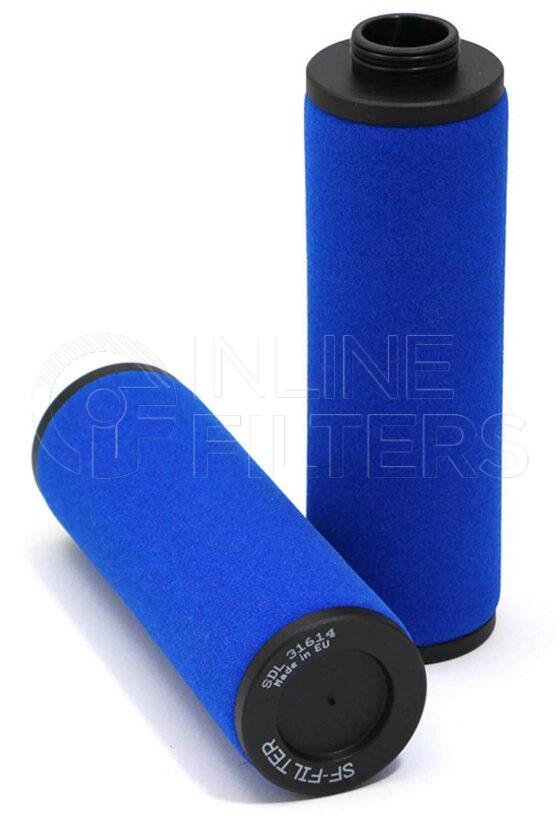 Inline FA13548. Air Filter Product – Compressed Air – Cartridge Product Compressed air filter cartridge