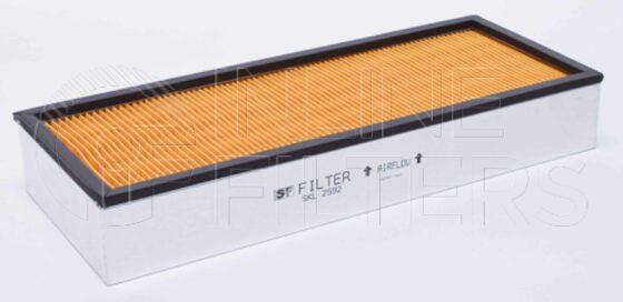 Inline FA13582. Air Filter Product – Panel – Oblong Product Air filter product