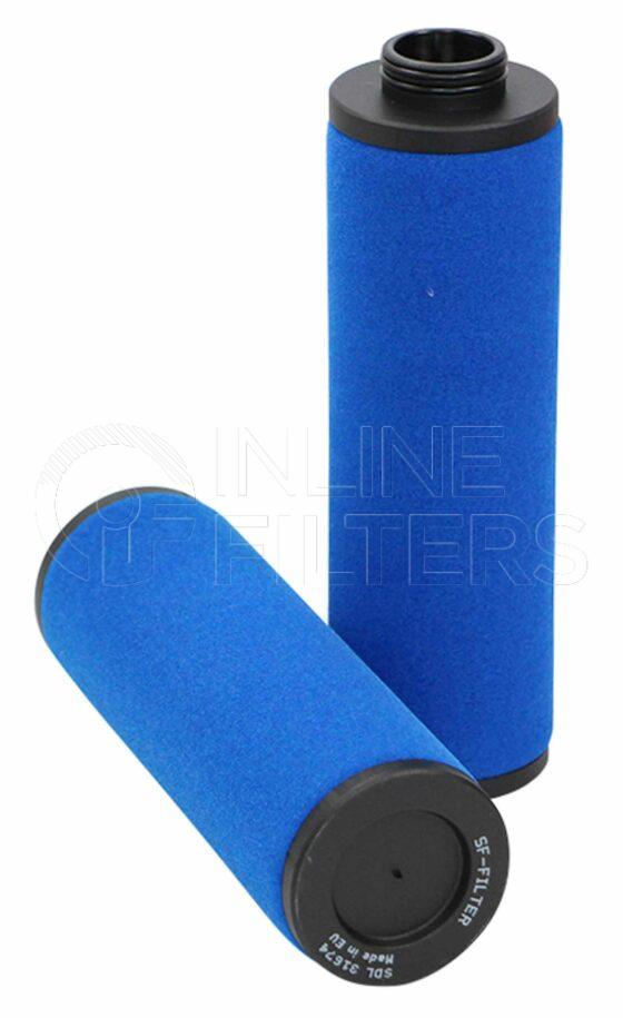 Inline FA13593. Air Filter Product – Compressed Air – Cartridge Product Compressed air filter cartridge