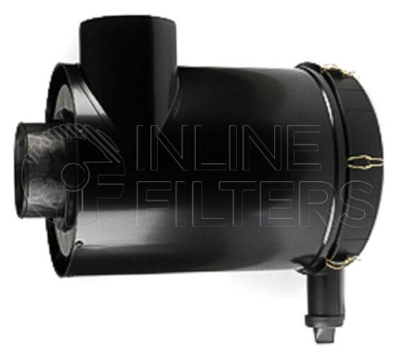 Inline FA14259. Air Filter Product – Housing – Complete Metal Product Metal air filter housing Installation Horizontal Brand Donaldson Inlet OD 203mm Outlet OD 203mm Rain Cap FIN-FA14160 Replacement Vacuator Valve FIN-FA14253 Replacement Outer Element FIN-FA14173