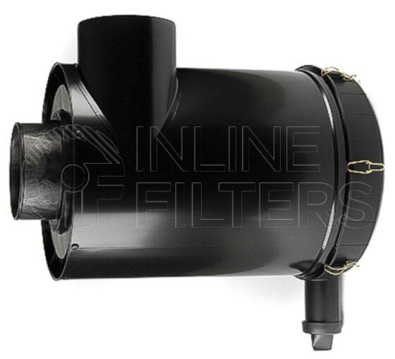 Inline FA14260. Air Filter Product – Housing – Complete Metal Product Metal air filter housing Installation Horizontal Brand Donaldson Inlet OD 203mm Outlet OD 178mm Rain Cap FIN-FA14160 Replacement Vacuator Valve FIN-FA14253 Replacement Outer Element FIN-FA14173