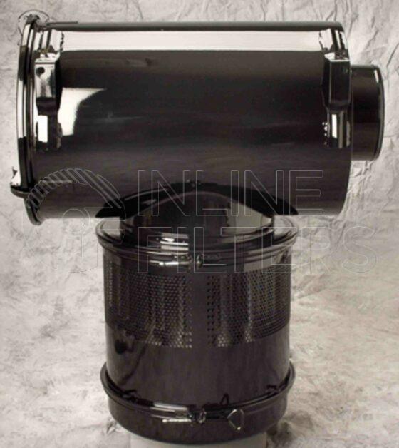 Inline FA14266. Air Filter Product – Housing – Complete Metal Product Metal air filter housing Installation Horizontal or vertical Brand Donaldson Series STG Inlet OD 439mm Outlet OD 204mm Maximum Airflow 50m3/min