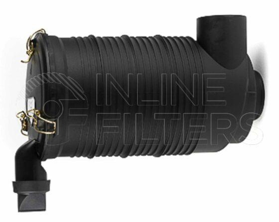 Inline FA14341. Air Filter Product – Housing – Complete Plastic Product Plastic air filter housing Brand Donaldson Inlet OD 76mm Outlet OD 76mm Replacement Outer Element FIN-FA14869 Replacement Inner Element FIN-FA14870