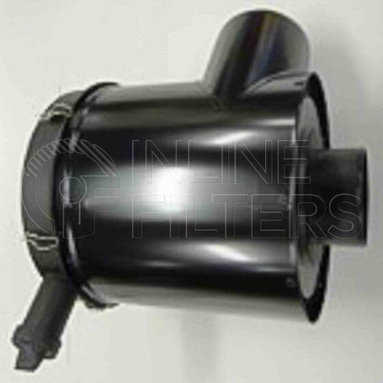 Inline FA14347. Air Filter Product – Housing – Complete Metal Product Metal air filter housing Inlet OD 153mm Outlet OD 127mm Replacement Outer Element FIN-FA10843