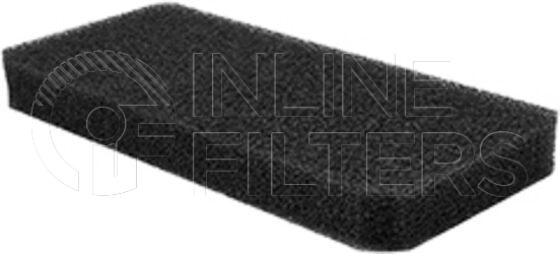 Inline FA14562. Air Filter Product – Mat – Oblong Product Air filter product