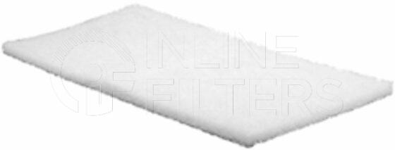 Inline FA14586. Air Filter Product – Mat – Oblong Product Panel air filter Type Foam