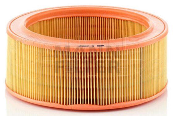 Inline FA14823. Air Filter Product – Cartridge – Round Product Air filter product
